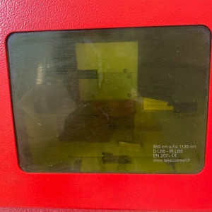 Marquage laser d&#039;une plaque inox